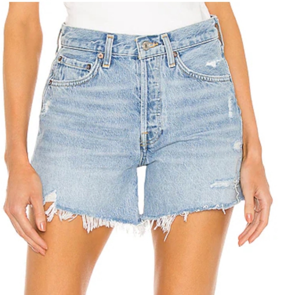 Agolde Women's Light Blue Denim Shorts 30